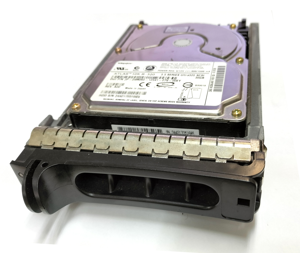DELL 04M060 (Maxtor ATLAS 10KIII KU36J4) 36GB Ultra320 SCSI SCA 10krpm マウンタ付