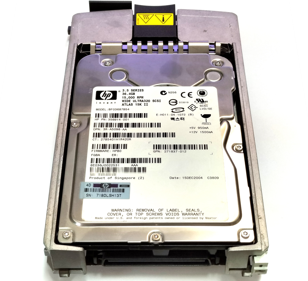 HP BF03687B54 356914-001 36.4GB SCSI U320 15000rpm