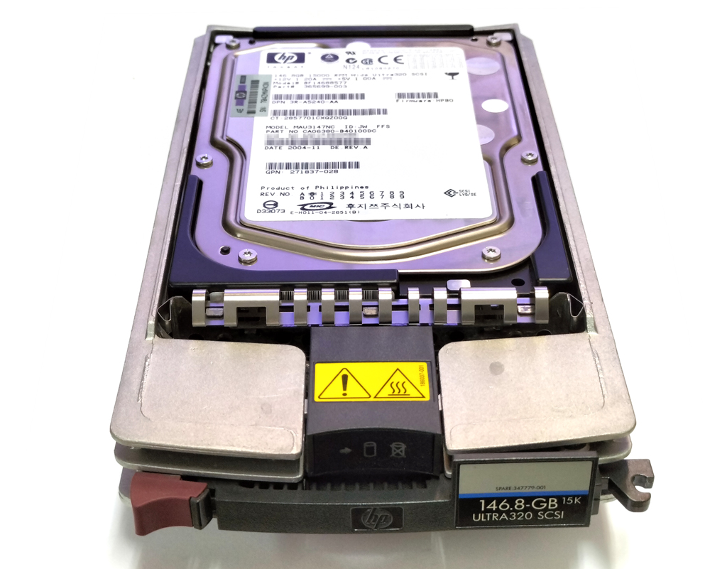 hp BF14688577 365699-003 (Fujitsu MAU3147NC)146.8GB ULTRA320 SCSI SCA 15000rpm
