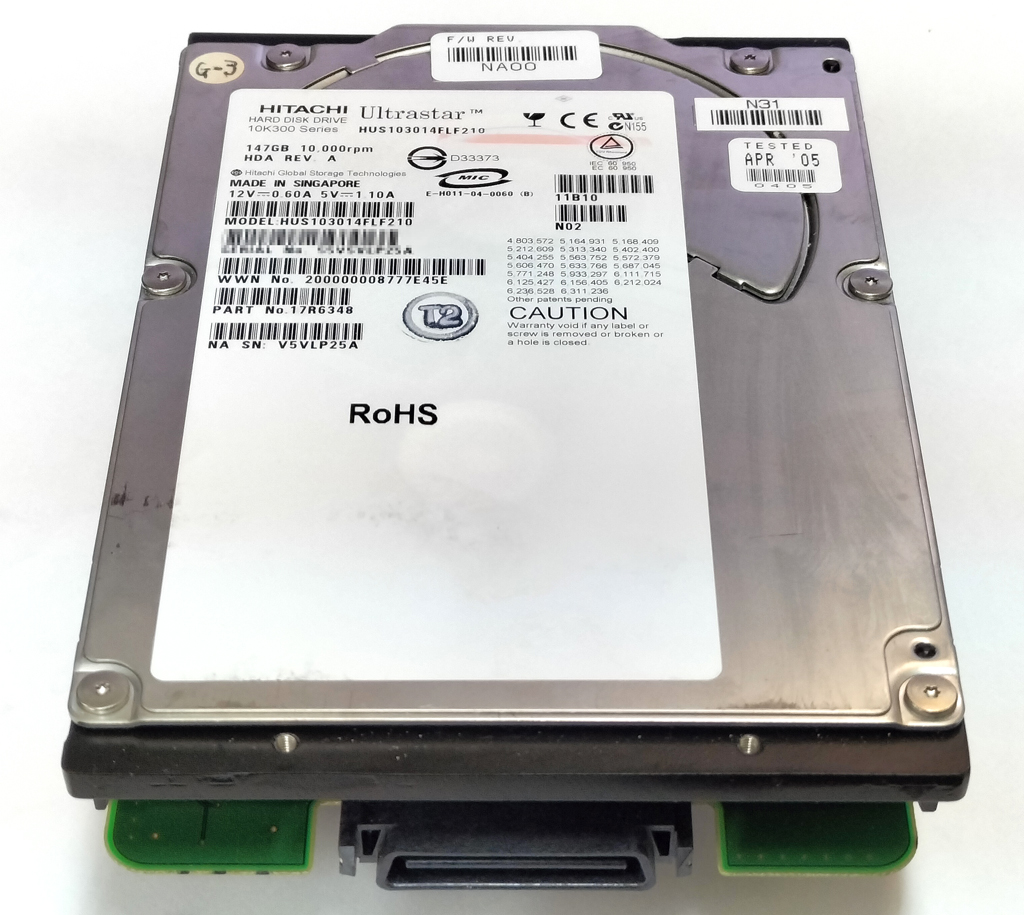 NetApp SP-274 X274 108-00030+A0 (Hitachi HUS103014FLF210) 144GB Fiber Channel 10000rpm
