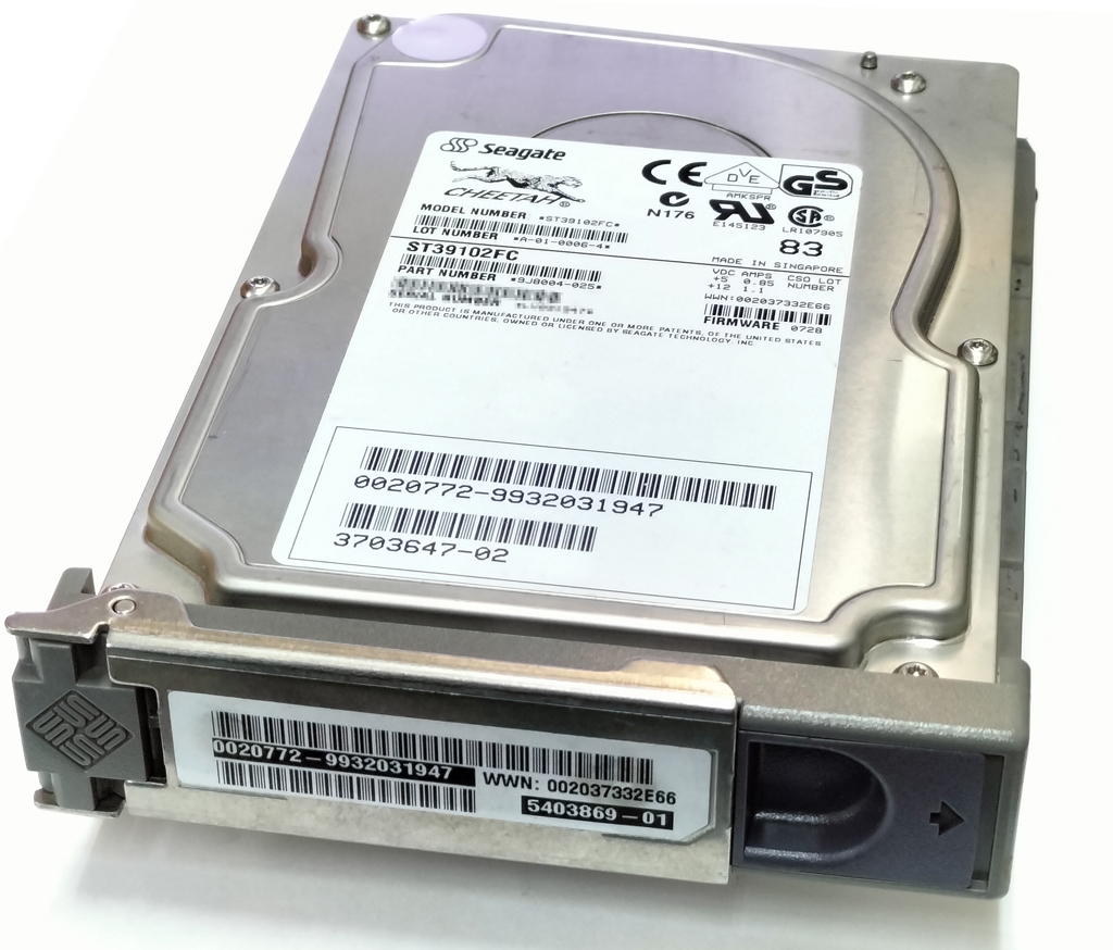 Sun X6710A 540-3869 (Seagate ST39102FC) 9.1GB FC 10000rpm