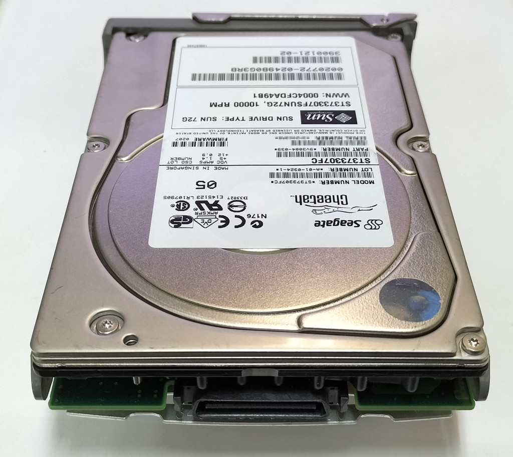 Sun X6742A 540-4905 (Seagate ST373307FC) 73.4GB FC 10000rpm