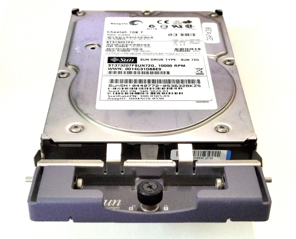Sun 540-5629 390-0165 (Seagate ST373207FC) 73.4GB FC 10000rpm