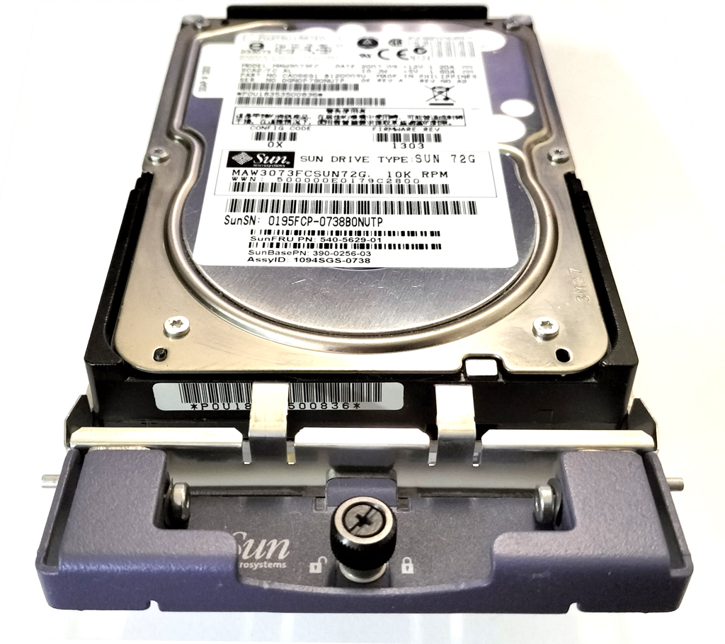 Sun 540-5629 390-0256 (Fujitsu MAW3073FC) 73.4GB FC 10000rpm