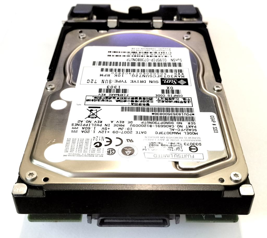Sun 540-5629 390-0256 (Fujitsu MAW3073FC) 73.4GB FC 10000rpm
