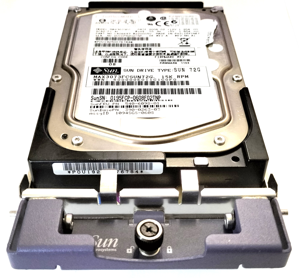Sun 540-6098 390-0263(Fujitsu MAX3073FC) 73.4GB FC 15000rpm